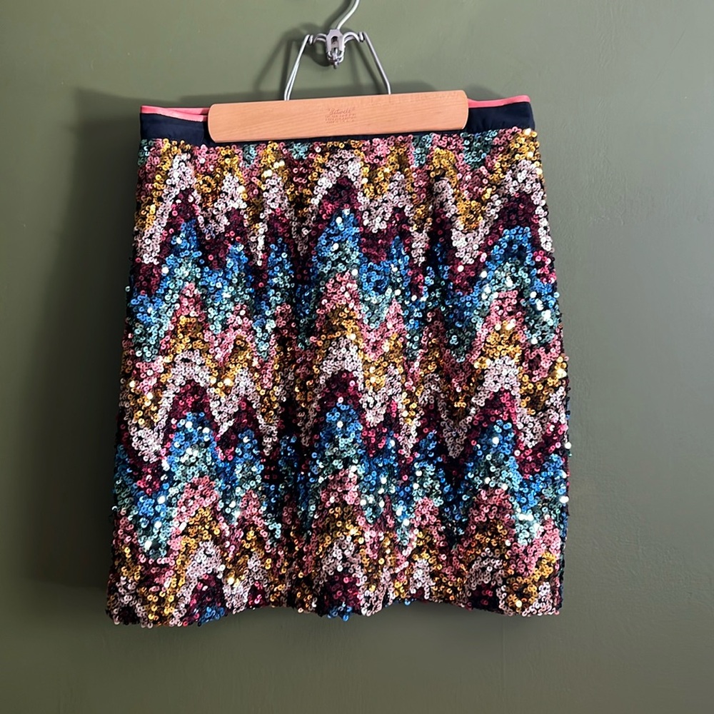 NWT Anthropologie Sequin Mini Skirt
